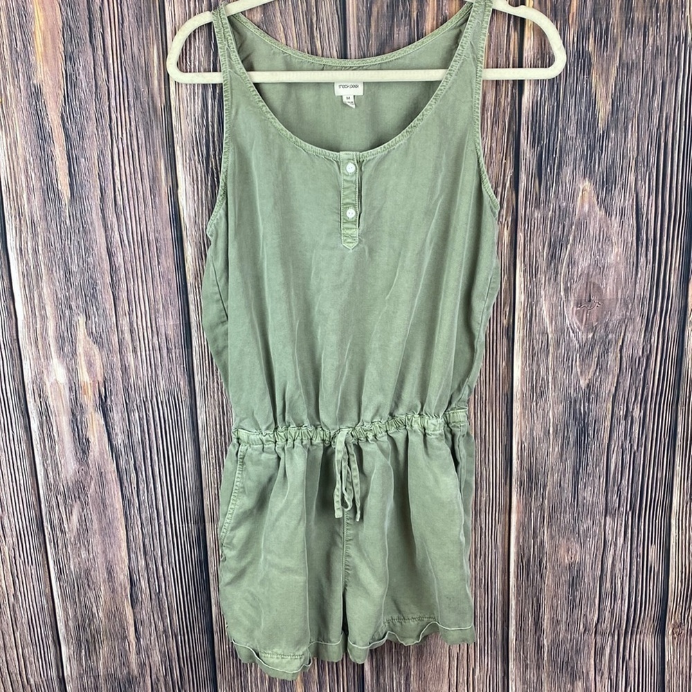 Woman’s Sneak Peak Sage Green Romper- Size Medium